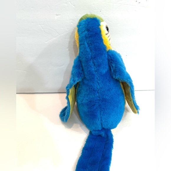 Wild Republic 12” Blue Macaw Parrot Stuffed Animal Plushie - Picture 4 of 5